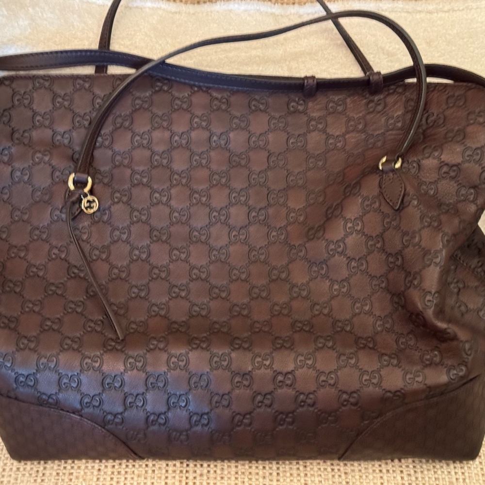 Gucci Dark Brown Monogram Tote